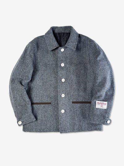 画像1: FK-CAR COAT/HARRIS TWEED